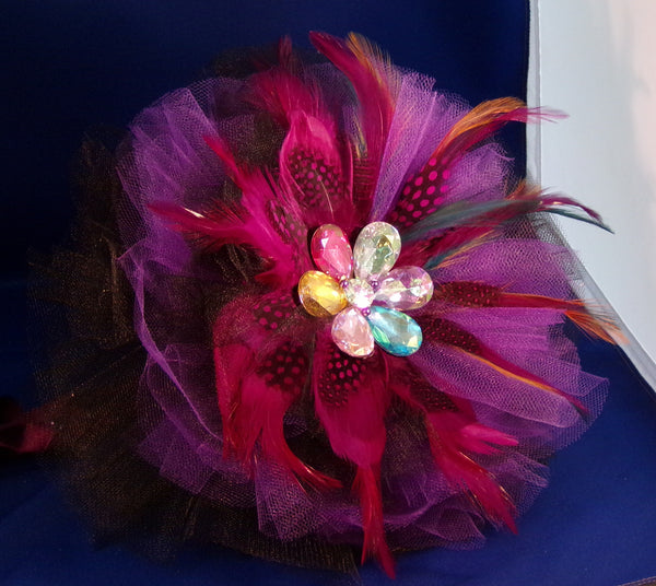 Bouquet-Feathers & Tulle Whimsical