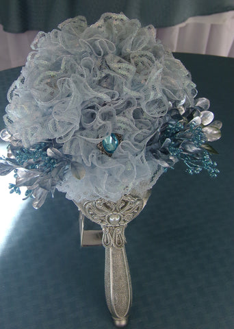 Bouquet - Lace Shimmer Blue Green