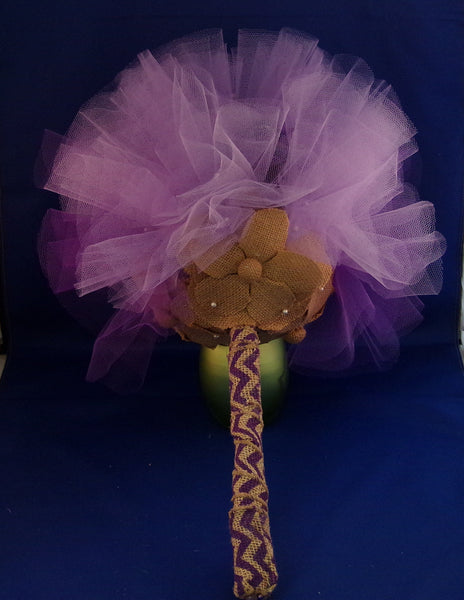 Bouquet-Purple Burlap Passion