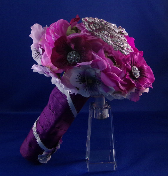 Bouquets - Brides - Purple Pansy Brilliance