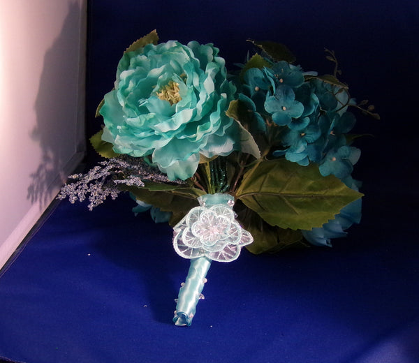 Bouquet-Teal Blue Butterfly